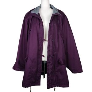 Winter Coat Trench Mid Length Eggplant Aubergine Sixe 4X